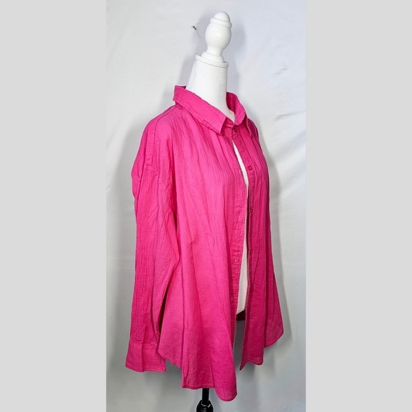 2XL H&M Pink Collard Top - Picture 2 of 4